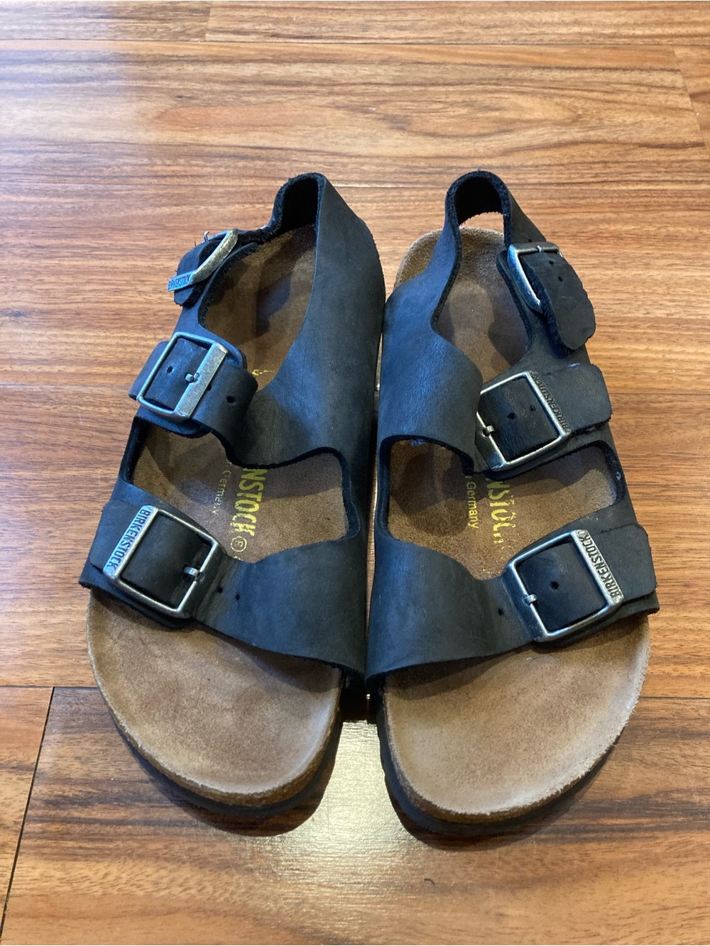 Birkenstock EU 36/L5 Regular Sonora Rugged Black Oiled Leather
